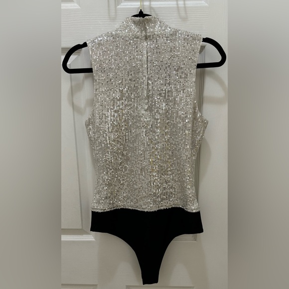 7 For All Mankind Sequin Bodysuit SIZE S Excellent condition - Picture 3 of 9